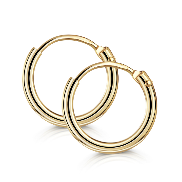 Creolen Gold 585 - 11mm - 1,3mm breit