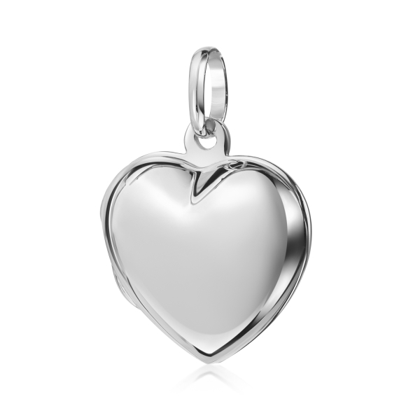 Medaillon Herz Silber 925 - Hochglänzend - 23mm hoch