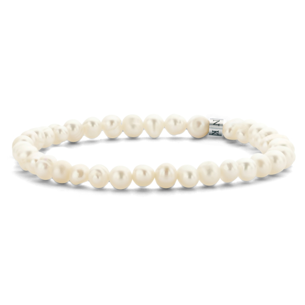 Frank 1967 Armband Edelstahl IPS - Süßwasser-Zuchtperle 5mm