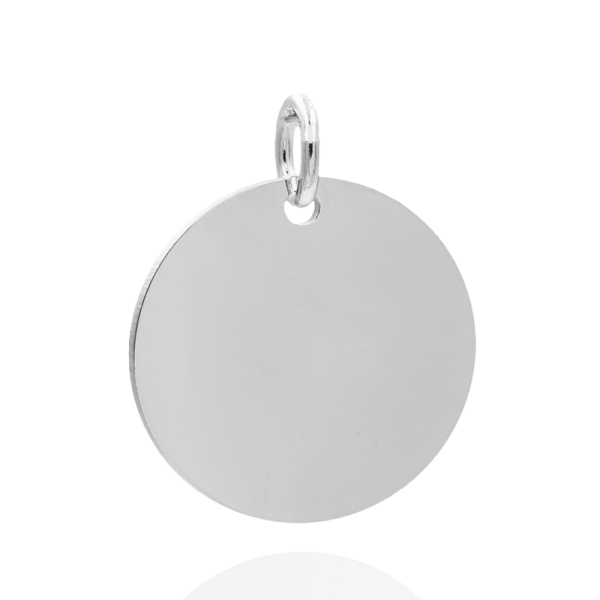 Gravurplatte rund Silber 925 - 16mm