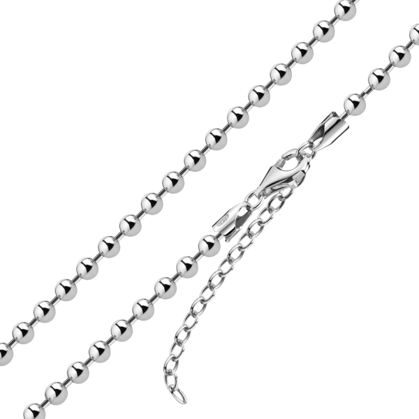 Kugelkette Silber 925 - 4mm breit - 40+5cm