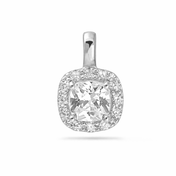 Anhänger Silber 925 rhodiniert - 13 Zirkonia