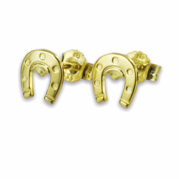 Ohrstecker Hufeisen Gold 333 - 6,5x6,5mm