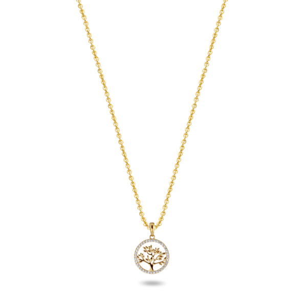 Collier Lebensbaum Gold 585 - 36 Zirkonia - Bild 2