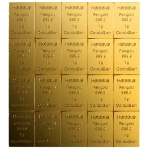 20 x 1g Heraeus CombiBar Goldtafel - 999,9 Feingold - 20g Resale - Bild 4
