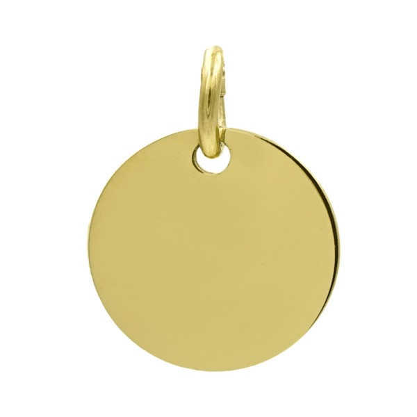 Gravurplatte rund Gold 333 - 12mm
