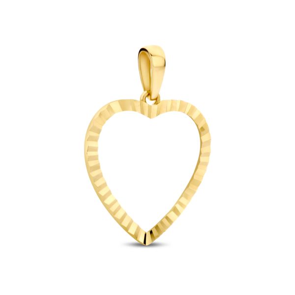 Anhänger Herz Gold 585 - Diamantiert - 14,7x14,4mm - Bild 2