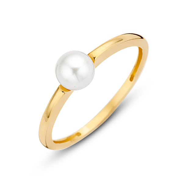 Damenring Süßwasser-Zuchtperle Gold 585 - Perle 5mm