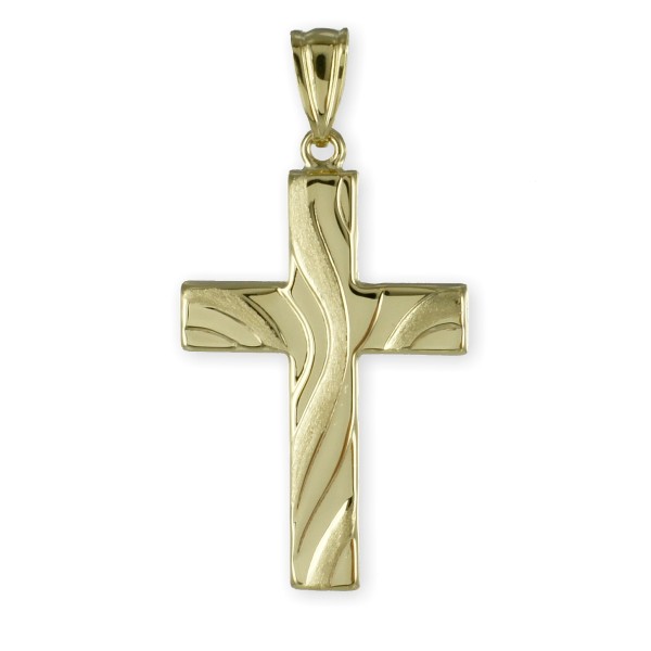 Kreuzanhänger Gold 333 - 35x18mm