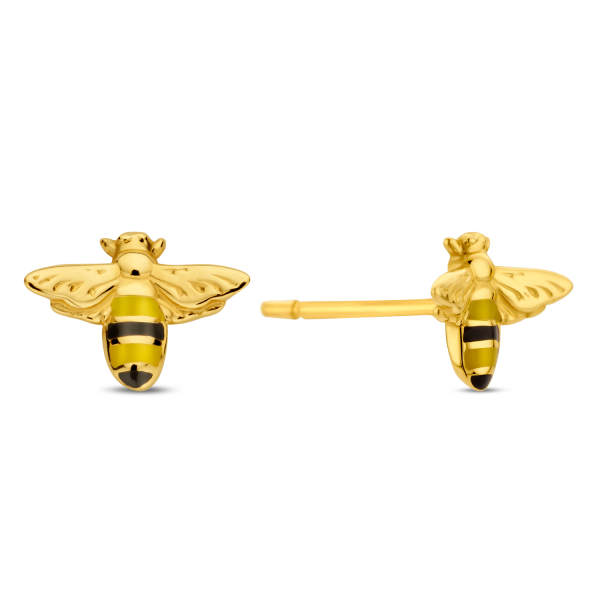 Ohrstecker Biene Gold 585