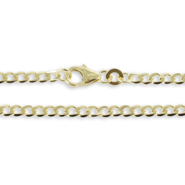 Flachpanzerkette Gold 333 - 2,6mm breit