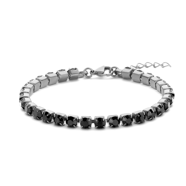 Frank 1967 Armband mit Zirkonia schwarz Edelstahl - Zirkonia 5mm