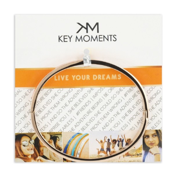 Key Moments Armspange Lack orange Edelstahl IPR - LIVE YOUR DREAMS - Bild 2