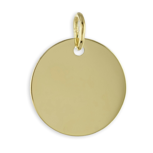 Gravurplatte rund Gold 333 - 10mm