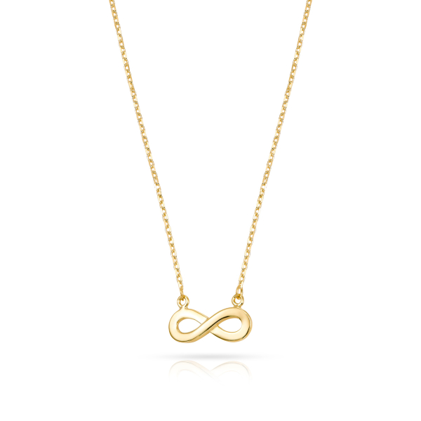 Collier Endless Gold 333 - Infinity 11,5x4,5mm - Ankerkette 42cm - Bild 2
