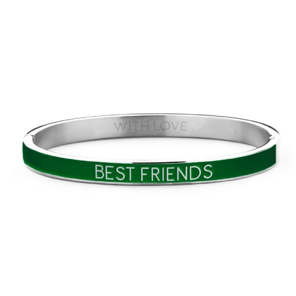 Key Moments Armspange Lack grün Edelstahl IPR - BEST FRIENDS