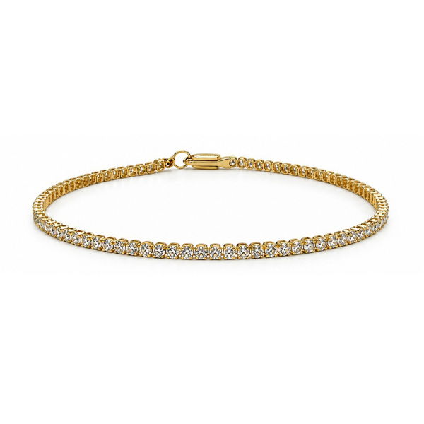 Tennisarmband Gold 585 mit Lab Grown Brillanten 1,95ct F/VVS - 18,5cm
