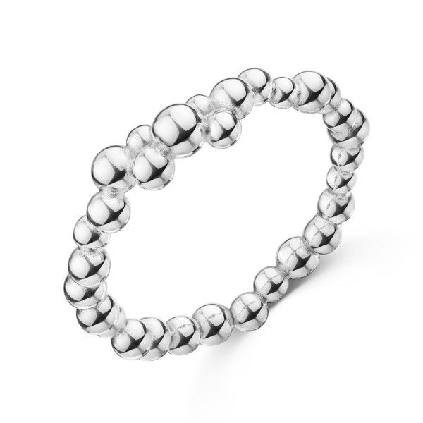Kugel-Ring Silber 925 - Breite 1,8 bis 3,00mm