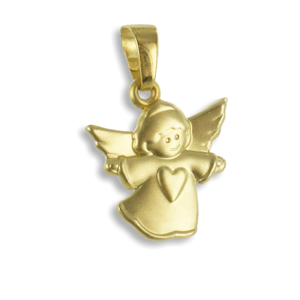 Anhänger Engel Gold 333 - Mattiert