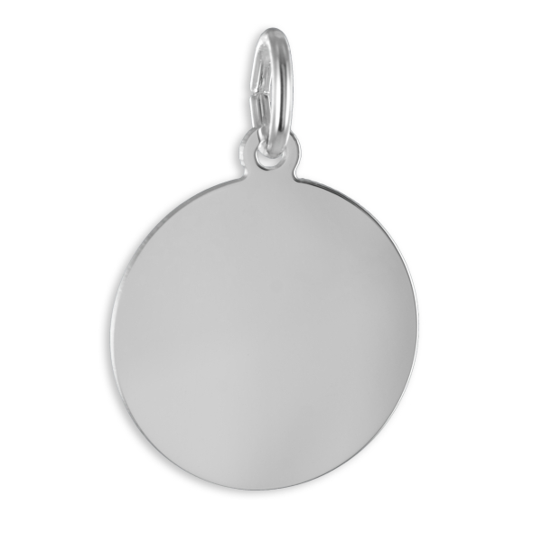 Gravurplatte rund Silber 925 - 16mm
