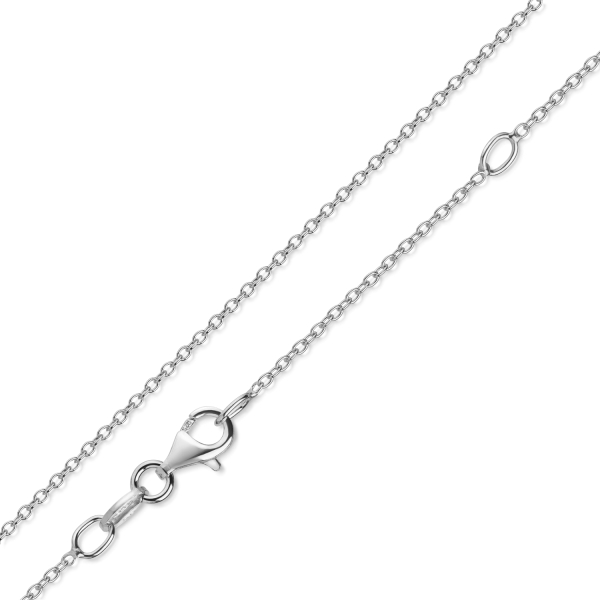 Ankerkette Silber 925 rhodiniert - 1,2mm breit - Bild 2