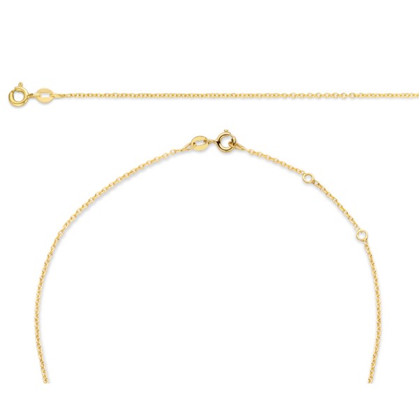 Ankerkette Gold 585 - 1,3mm breit - 2 Zwischenösen - Bild 2