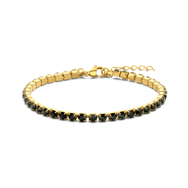 Frank 1967 Armband mit Zirkonia schwarz Edelstahl IPG - Zirkonia 4mm
