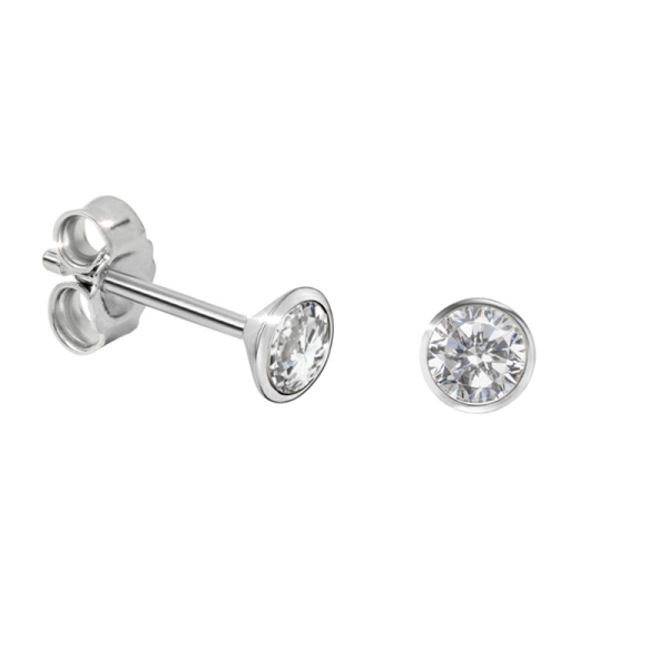 Ohrstecker Zirkonia Silber 925 - 3,0mm
