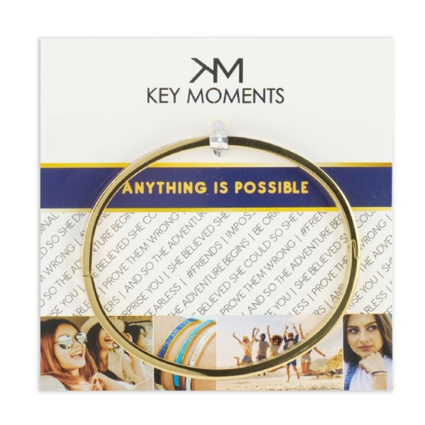 Key Moments Armspange Lack lila Edelstahl IPG - ANYTHING IS POSSIBLE - Bild 2