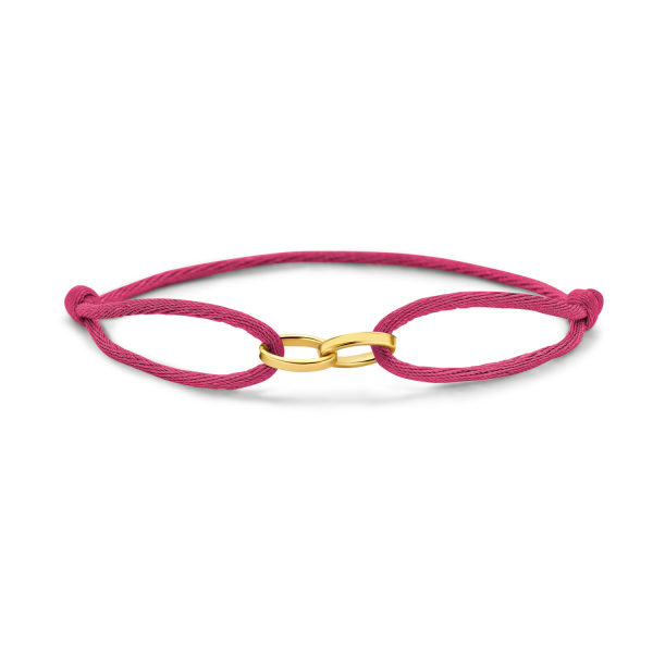 Armband Satin Pink Gold 585 - 2 Glieder