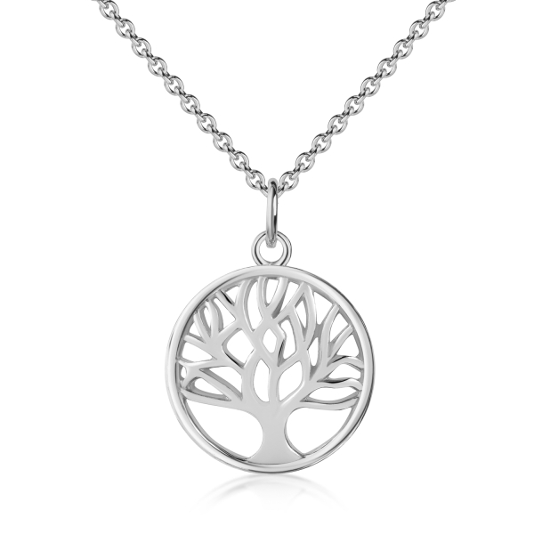Collier Lebensbaum Silber 925 - Ø 14,5mm - Recyceltes Silber