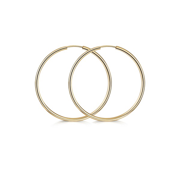 Creolen Gold 333 - Ø 30mm - Stärke 1,8mm