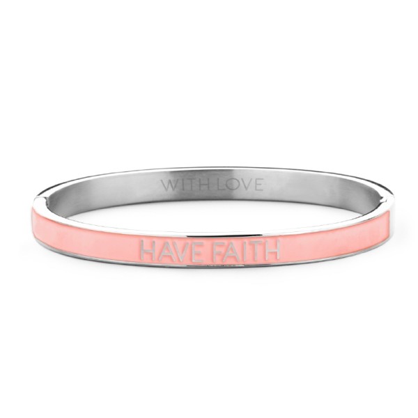 Key Moments Armspange Lack pink Edelstahl IPS - HAVE FAITH
