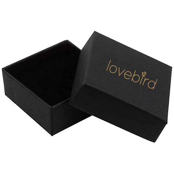 Lovebird Klappcreolen Silber 925 vergoldet - Ø 11mm - 2,2mm breit - Bild 2