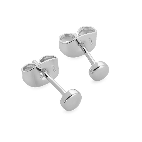 Ohrstecker rund Silber 925 - 3mm