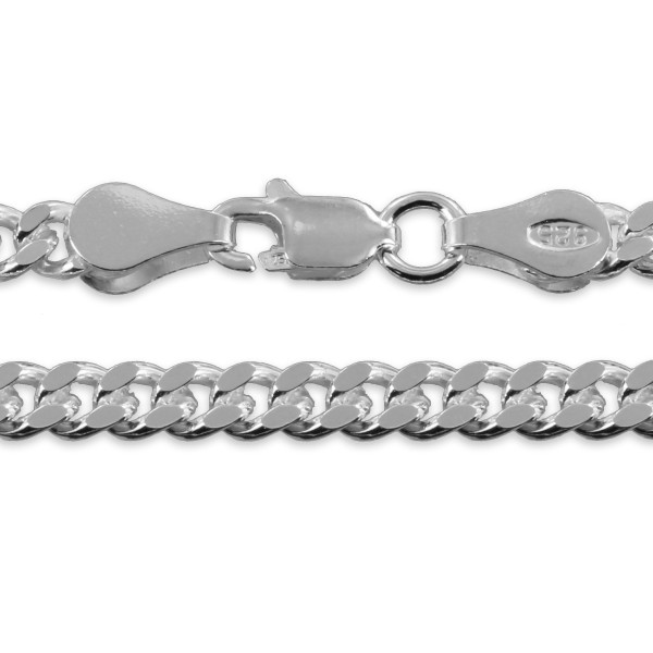 Panzerkette Silber 925 - 3,5mm breit