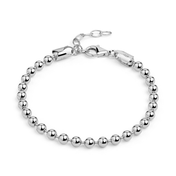 Kugelarmband Silber 925 - 3mm - 16+3cm