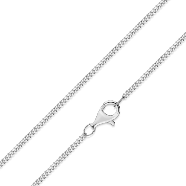 Panzerkette 1,6mm Silber 925 - Diamantiert