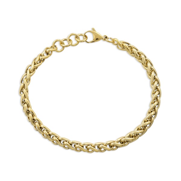Chunky Chain Collier Edelstahl PVD-Vergoldung - Fuchsschwanzkette - 6mm breit - Bild 2