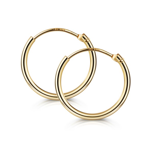 Creolen Gold 333 - 13mm - 1,2mm stark