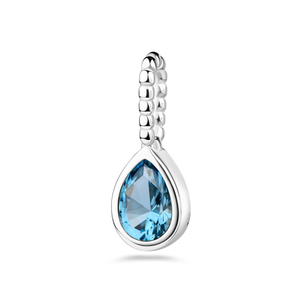 Anhänger Tropfen Silber 925 - Zirkonia Royal Blue