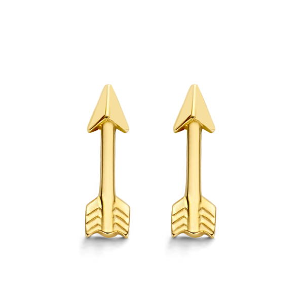Ohrstecker Pfeil Gold 585 - Schlanke Pfeilform