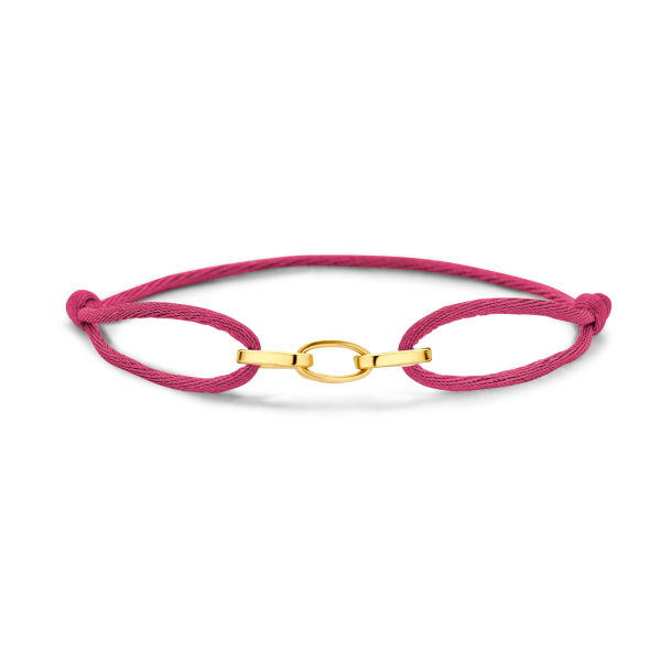 Armband Satin Pink Gold 585 - 3 Glieder