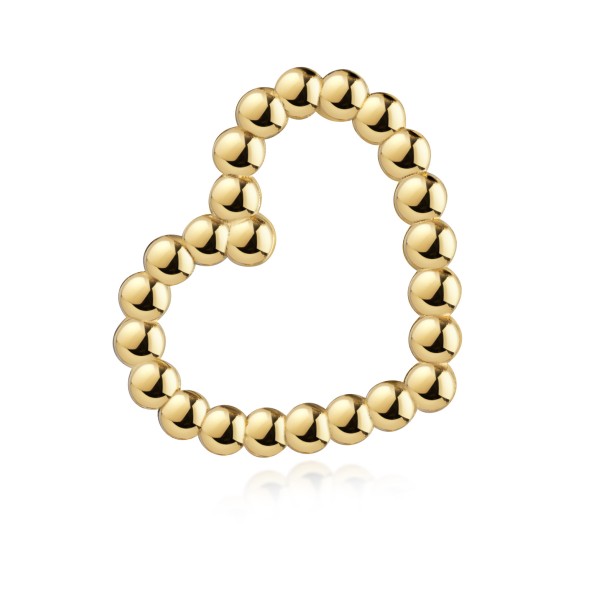Anhänger Herz aus Kugeln Gold 333