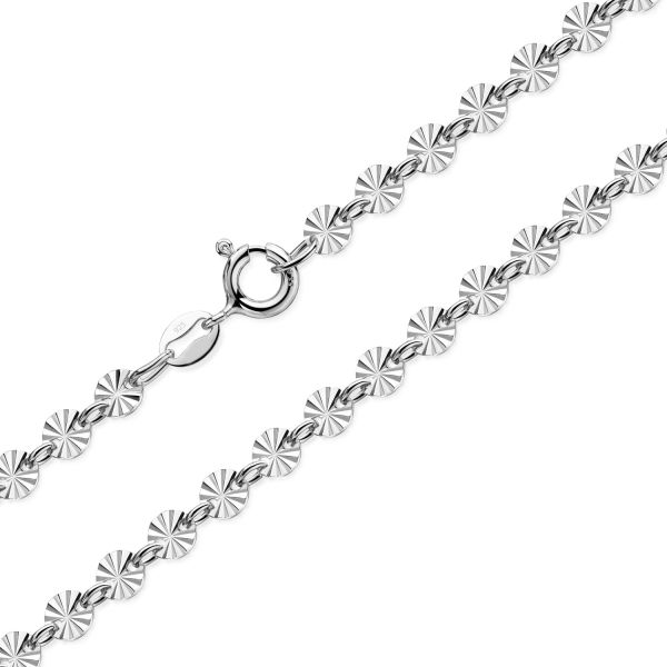 Plättchenarmband Silber 925 diamantiert - 4,3mm breit