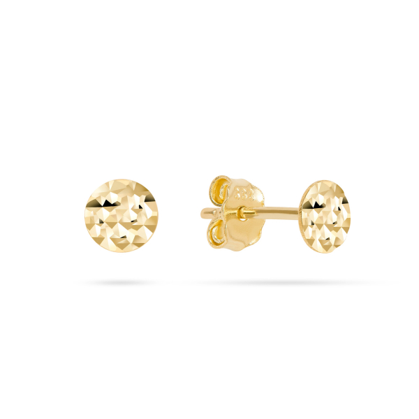 Ohrstecker Gold 333 - Diamantiert - Ø 5mm