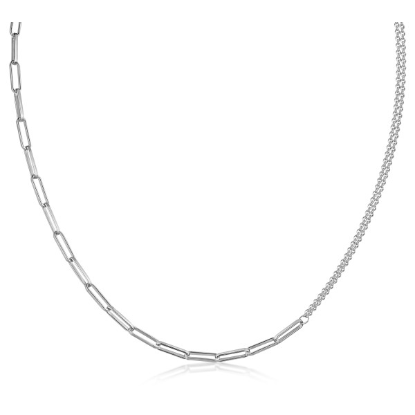 Collier Ankerkette weit und rund Silber 925 - Überall einhängbar