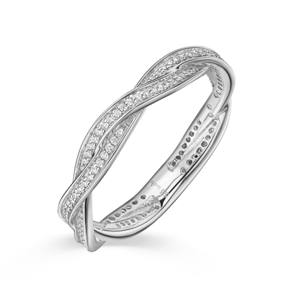 Lovebird Damenring Weißgold 585 - 117 Brillanten 0,24 ct.