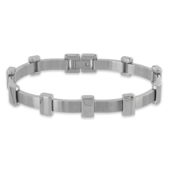 Armband Edelstahl teilmatt - 10mm breit