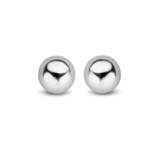 Ohrstecker Kugel Silber 925 rhodiniert - 3mm